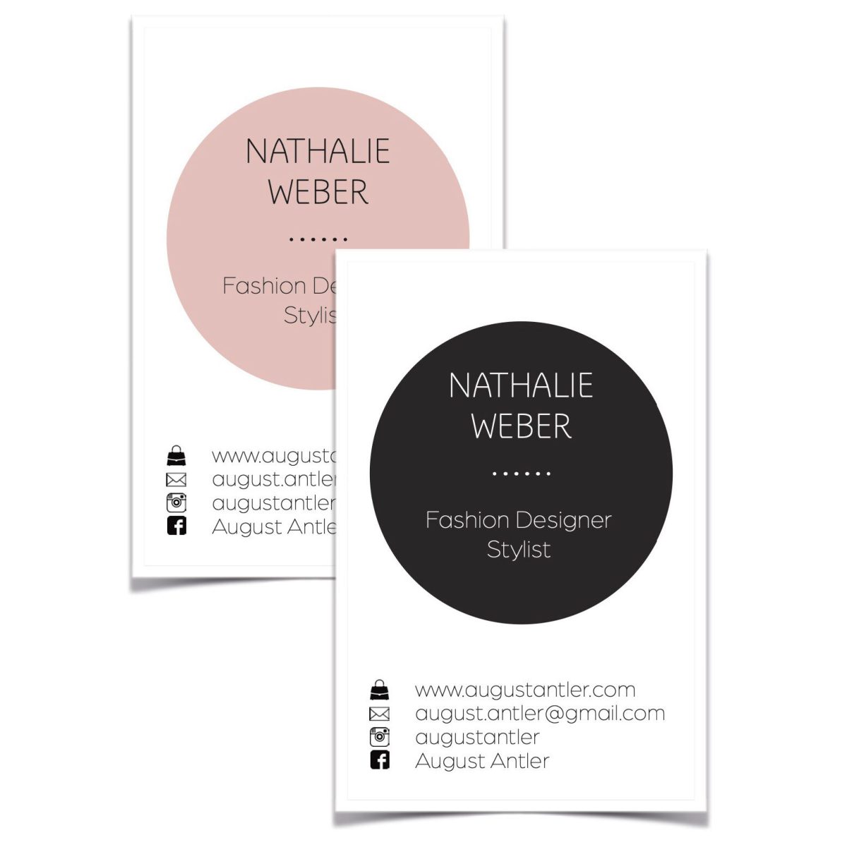 Visitenkarten Nathalie website