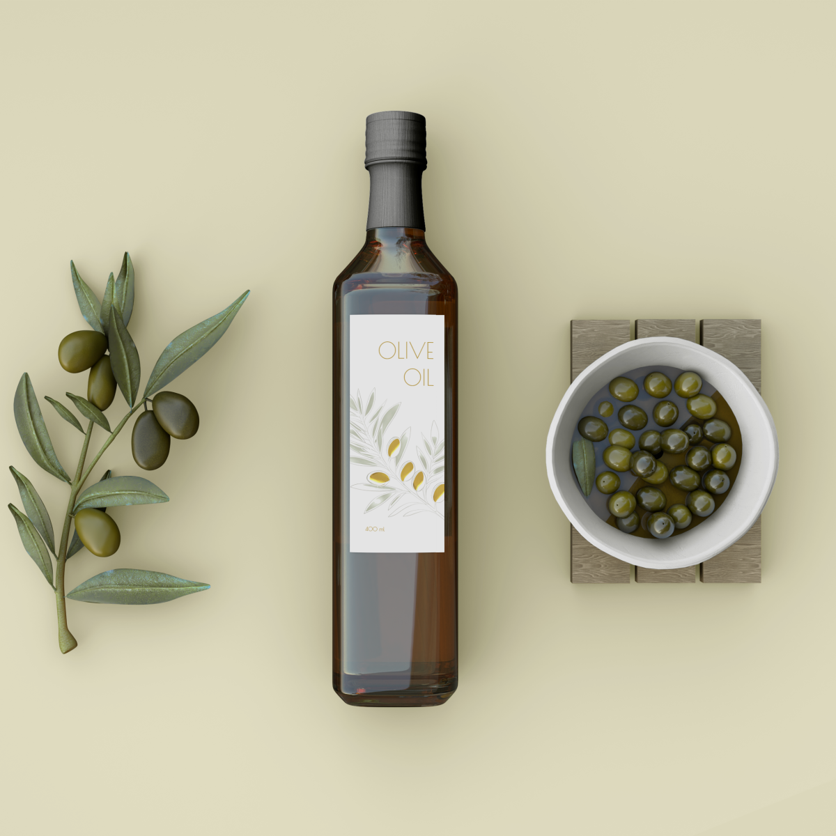 Grafikdesign Olivenöl_Nathalie Weber